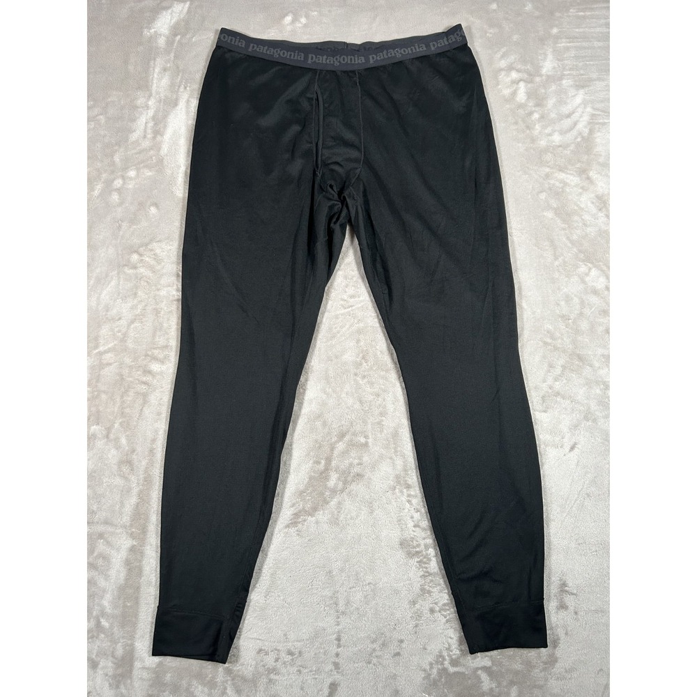 Patagonia Capilene Midlayer Pant Mens 2XL Black Base Layer USA Polartec Outdoor